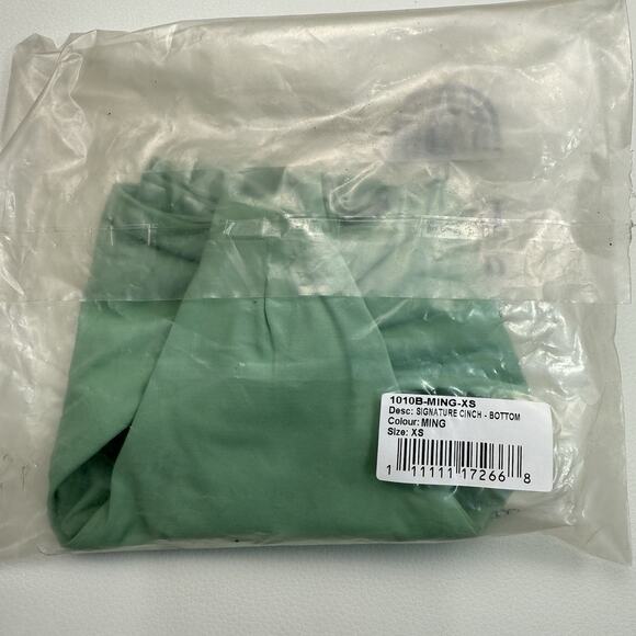 Free People‎ x Toast Signature Cinch Bikini Bottom XS Ming Green Cheeky NWT - Picture 6 of 7